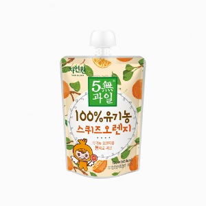 [자연원] 5無과일 100% 유기농 스퀴즈 오렌지 100ml x 30포 / 실속포장
