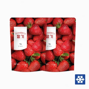 국산 냉동 딸기 1kg x 2팩 / 유통기한 23년 6월 1일